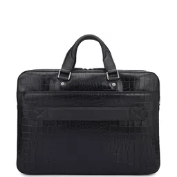da milano Men Corc-Embossed Leather Laptop Bag image 5