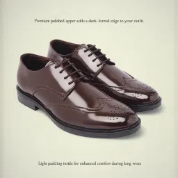 carlton london Men Round-Toe Lace-Up Derby Shoes image 5