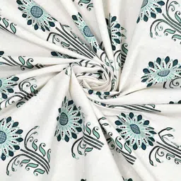 jaipur fabric Floral Print Double Bedsheet With 2 Pillow Covers image 5