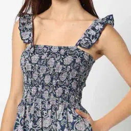 yousta Women Floral Print Strappy Jumpsuit with Insert Pockets image 5