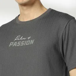 teamspirit Men Typographic Print Boxy Fit Crew-Neck T-Shirt image 5