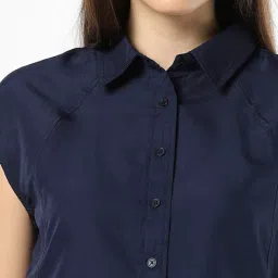 fyre rose Women Boxy Fit Shirt with Spread Collar image 5
