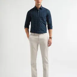 arrow Men Checked Slim Fit Shirt with Patch Pocket image 5