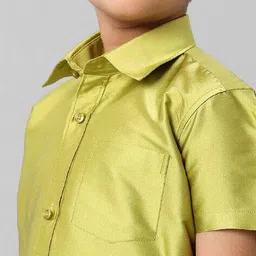 ramraj cotton Boys Spread Collar Regular Fit Shirt image 5