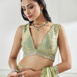 kasee Women Silk Saree with Embellished Border image 5