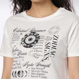 rio Women Graphic Print Regular Fit Round-Neck T-Shirt image 5