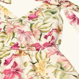 rio Women Floral Print V-Neck Fit & Flare Dress image 5