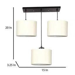 devansh Set of 3 LED Compatible Cluster Hanging Lamps image 5