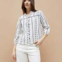 fame forever by lifestyle Women Embroidered Regular Fit Top image 5