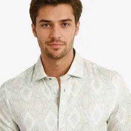 rare rabbit Men Abstract Print Regular Fit Shirt image 5