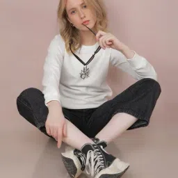 crimsoune club Women Self-design Sweatshirt image 5