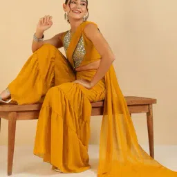 deebaco Women Embroidered Pant Suit Set image 5