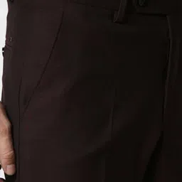 van heusen Men Regular Fit Flat-Front Trousers image 5