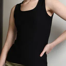 Shein Medium Length Sleeveless Fitted Tank Top image 1