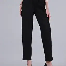 Shein Ankle Length Pleated Cigarette Fit Trousers with Pockets-picture-43