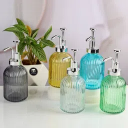 kookee Set of 5 Glass Soap Dispensers image 1