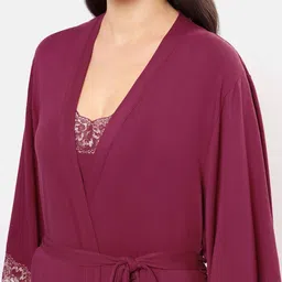 amante V-Neck Waist Tie-Up Robe image 5