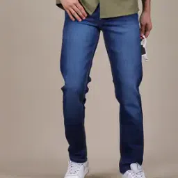 Shein Low Rise Fly With Button Closure Mid Wash Jeans-picture-29