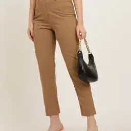 Shein Ankle Length High Rise Double-Pleated Pants-image-2