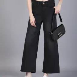 Shein Ankle Length Bootcut Jeans With Pockets image 1