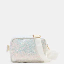 pantaloons junior Women Glitter Sling Bag with Adjustable Straps image 1
