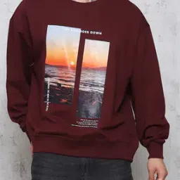 Shein Drop Shoulder Graphic Front Print Crew Sweatshirt-picture-30