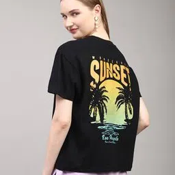Shein Drop Shoulder Typographic Back Print Loose Fit Crew Tshirt-picture-23
