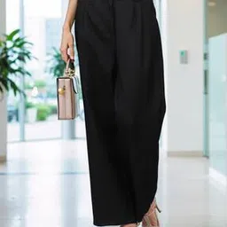 Shein Full Length High Rise Wide Leg Pleated Pants-picture-24