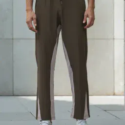 Shein Full Length Straight Track Pants With Pockets image 1