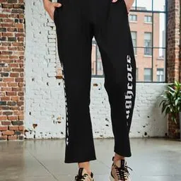 Shein Activewear Ankle Length Typographic Print Track Pants-picture-22