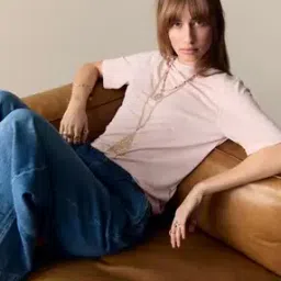 marks & spencer Women Oversized Cotton Crew-Neck T-Shirt-picture-22