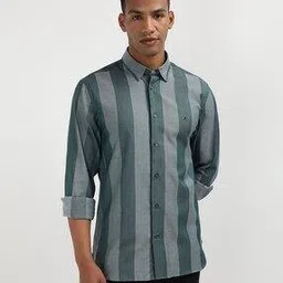tommy hilfiger Men Striped Regular Fit Shirt-picture-50