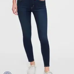 gap Women Light-Wash Recycled Denim Skinny Fit Jeans-picture-28