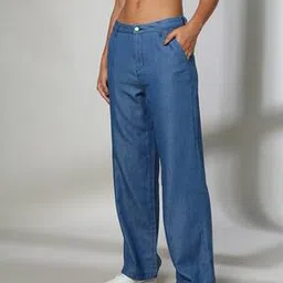 dnmx Women Wide-Leg Flat-Front Trousers-picture-37