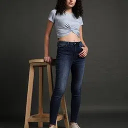 lee cooper Women Lightly Washed Super Skinny Fit Jeans-picture-45