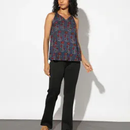 svrnaa by azorte Printed Regular Fit Cotton Top image 1