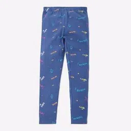 kg frendz Typographic Print Leggings with Elasticated Waist-picture-46