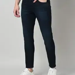 spykar Men Light-Wash Mid-Rise Tapered Jeans-picture-22