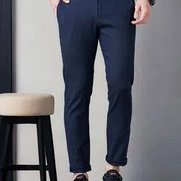 british club Slim Fit Flat-Front Trousers with Insert Pockets-picture-39