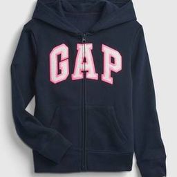gap kids Girls Logo Applique Regular Fit Zip-Front Hoodie-picture-28
