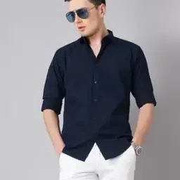 british club Men Slim Fit Shirt with Spread Collar-picture-22