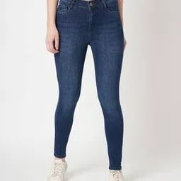 kraus Women K4014 Lightly Washed High-Rise Skinny Fit Jeans-picture-35