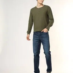 buda jeans co Men Mid-Wash Slim Straight Fit Jeans image 1