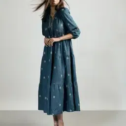 vero moda Women Embroidered Fit & Flare Dress-picture-11