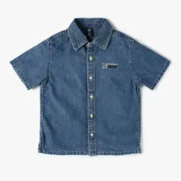 gap kids Boys Relaxed Fit Denim Shirt with Brand Embroidery-picture-23