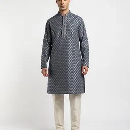 Embroidered Straight Kurta-image-0