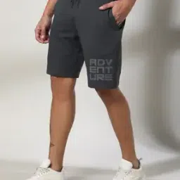 teamspirit Men Regular Fit Knit Shorts with Placement Print-picture-16