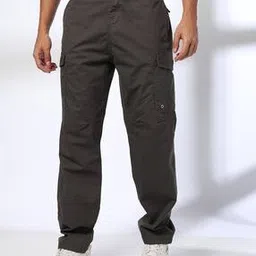 dnmx Men Slim Fit Cargo Trousers-picture-47