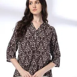 Women Floral Print A-Line-image-87