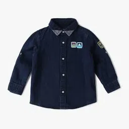 united colors of benetton Boys Applique Regular Fit Shirt-picture-27